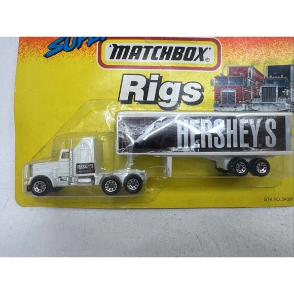 VTG 1993 Super Matchbox Rigs Semi Truck Hersheys STK NO34330 - Picture 3 of 8